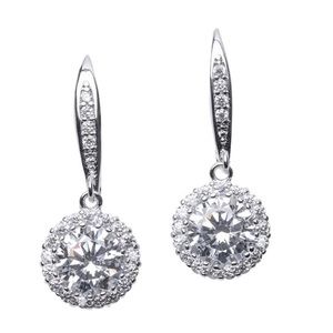 CZ by Kenneth Jay Lane Classic Round Drop Earrings